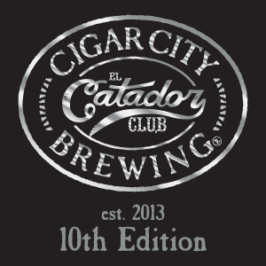 Logo artwork from the tenth edition of Cigar City Brewing's El Catador barrel-aged beer club.