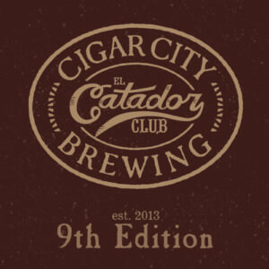 Logo artwork from the ninth edition of Cigar City Brewing's El Catador barrel-aged beer club.