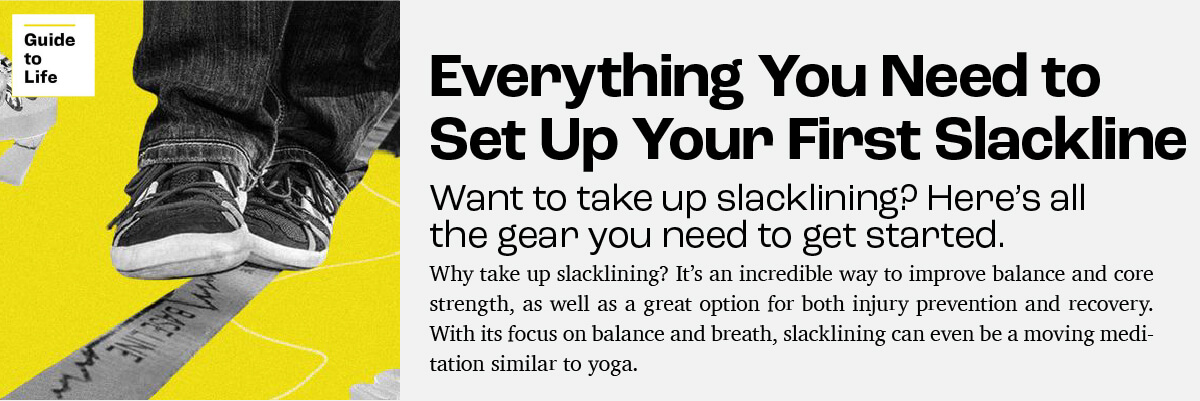 Everything You Need to Set Up Your First Slackline. Click to read more.