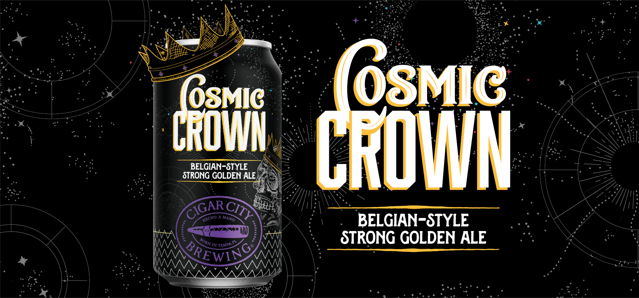 Cigar City Brewing announces the release of Cosmic Crown Belgian-style Strong Golden Ale